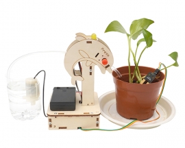 Intelligent Automatic Watering System Science Experiment DIY Humidity Sensor Wood STEM Kit