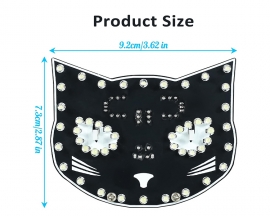 DIY Soldering Learning Kit, Touch Control Black Cat LED Light Electronic Kits, Fun Soldering Project Kits for Adults STEM Education Creative Gift