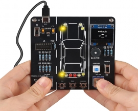 DIY Car Driving Simulation Soldering Practice Kit, Electronics Project Car Driver Simulator Solder Project Kit for High School & College Students