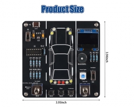 DIY Car Driving Simulation Soldering Practice Kit, Electronics Project Car Driver Simulator Solder Project Kit for High School & College Students