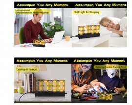 4-Bit Digital Clock Kit with Light Adjustment, Soldering Projects Alarm Clock DIY Electronic Kits Creative Present