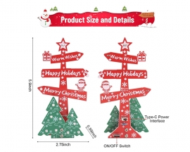 Christmas Table Sign Soldering Practice Kit, DIY LED Merry Christmas Tree Sign Electronics Kit with Colorful Lights, Electronic Soldering Projects for Xmas Decoration and Present