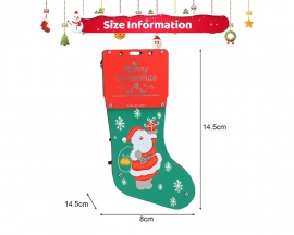 Christmas Stocking Soldering Project, Christmas Sock Soldering Practice Kit With 4 Light Modes DIY LED Santa Claus Electronics Kit for STEM Education Decoration Creative Present