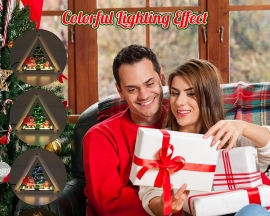 Christmas Soldering Project, Christmas Tree Soldering Kit With Triangular Acrylic Shell, DIY Electronics Kit LED Xmas Tree Santa Claus Snowman With Music for Xmas Decoration Creative Present
