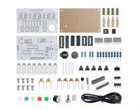 DIY Electronic Clock Soldering Project, 6-Bits Digital Clock Soldering Practice Kit DIY Countdown/up 24-Hour Alarm Clock Electronics Kit with Colorful Lights for Student School Education and Adult Home Office Use