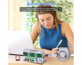 DIY Electronic Clock Soldering Project, 6-Bits Digital Clock Soldering Practice Kit DIY Countdown/up 24-Hour Alarm Clock Electronics Kit with Colorful Lights for Student School Education and Adult Home Office Use