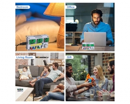 DIY Electronic Clock Soldering Project, 6-Bits Digital Clock Soldering Practice Kit DIY Countdown/up 24-Hour Alarm Clock Electronics Kit with Colorful Lights for Student School Education and Adult Home Office Use