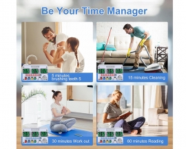 DIY Electronic Clock Soldering Project, 6-Bits Digital Clock Soldering Practice Kit DIY Countdown/up 24-Hour Alarm Clock Electronics Kit with Colorful Lights for Student School Education and Adult Home Office Use