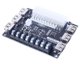 20Pin 24Pin Benchtop Power Board, USB ATX Adapter Board, Computer ATX Power Supply Breakout ATX Transfer to Adapter Board 3.3V 5V +/-12V