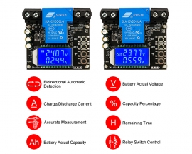 Coulometer Lead-acid Battery Voltage Monitor, Battery Capacity Monitor, 30A Charge/Discharge Controller 6V-60V LCD Display