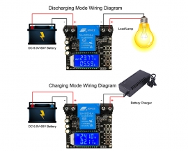 Coulometer Lead-acid Battery Voltage Monitor, Battery Capacity Monitor, 30A Charge/Discharge Controller 6V-60V LCD Display