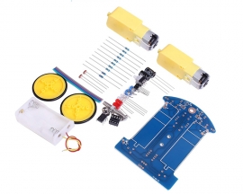 DIY D2-1 Intelligent Tracking Smart Car Kits TT Motor Electronic Soldering Project Kits Toy Gifts