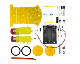 D2-8 Intelligent Tracking Line Smart Car DIY Kits, Fun STEM Kits for School Students Electronic Soldering Learning Practice Kits