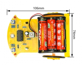 D2-8 Intelligent Tracking Line Smart Car DIY Kits, Fun STEM Kits for School Students Electronic Soldering Learning Practice Kits