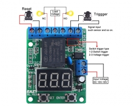 DC 12V Trigger Time Delay Switch Controller Programmable 999Minutes Cycle Control Module