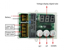 Battery Charge Controller, DC 1V-120V Battery Voltage Monitor Protector Lithium/Lead-Acid Battery Tester