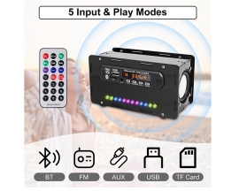 DIY Kit Bluetooth-Compatible Speaker, U-disk TF Card Music Player,  Audio Speaker with FM Radio Function Electronic Soldering Kits