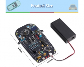 DIY Car Driver Simulator Soldering Practice Kit, Automotive Control System with Gear Shifting Lights LCD Display Kit STEM Electronic Project for School Learning