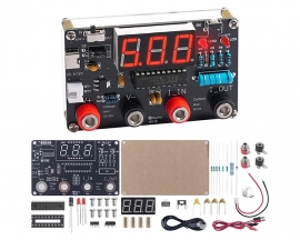 DIY Digital Voltmeter & Ammeter Soldering Practice Kit, DC Voltage Current Meter with LED Display Test Leads, Dual Power Electronics Kit STEM Learning Project for Beginners Teens Adults