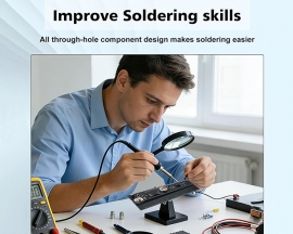 DIY Digital Protractor Soldering Practice Kit with LCD Display Digital Spirit Level for Home Use Drawing and Homework