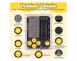 DIY Game Soldering Project Kit, 7-in-1 Multi-Function Electronic Game Kit with Adjustable Difficulty Levels, Ideal for College High School STEM Education