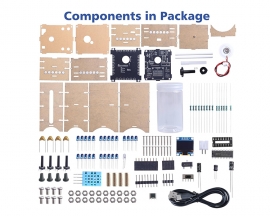 DIY Humidifier Soldering Practice Kit OLED Display Electronics Project with Time & Humidity Settings LED Lights Circuit Board Solder Kit for Electronics and Home Use