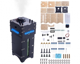 DIY Humidifier Soldering Practice Kit OLED Display Electronics Project with Time & Humidity Settings LED Lights Circuit Board Solder Kit for Electronics and Home Use