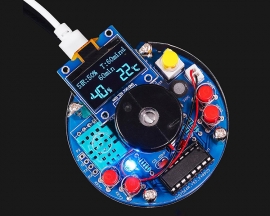 DIY Humidifier Soldering Project Kit, Temperature OLED Display Humidity Control, DIY Electronic Kit for School Home STEM Projects