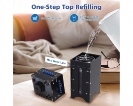 DIY Humidifier Soldering Practice Kit OLED Display Electronics Project with Time & Humidity Settings LED Lights Circuit Board Solder Kit for Electronics and Home Use