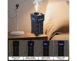 DIY Humidifier Soldering Practice Kit OLED Display Electronics Project with Time & Humidity Settings LED Lights Circuit Board Solder Kit for Electronics and Home Use