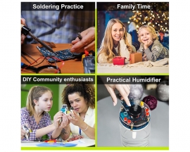 DIY Humidifier Soldering Project Kit, Temperature OLED Display Humidity Control, DIY Electronic Kit for School Home STEM Projects