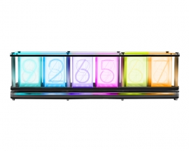 DIY Imitate Glow Tube Clock Kit Full Color RGB Glow Tube Clock