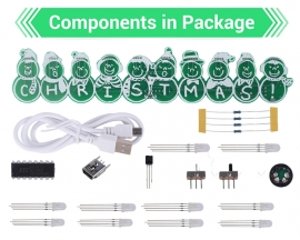 LED Musical Christmas Snowman Kit, DIY Snowman Music Box with RGB LED Automatic Flicker Light, Soldering Projects for Xmas Gifts Ideas