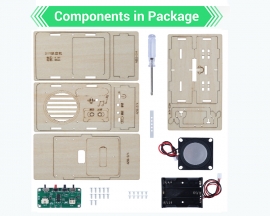 DIY Kit Voice Recorder, 60Second Recording Playback Sound Board, Handmade Wooden Assembly Kits