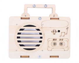 DIY Kit Voice Recorder, 60Second Recording Playback Sound Board, Handmade Wooden Assembly Kits