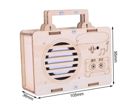 DIY Kit Voice Recorder, 60Second Recording Playback Sound Board, Handmade Wooden Assembly Kits