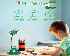 DIY Night Light Soldering Practice Kit with Brightness Adjustable Power Switch, Frog Lamp Soldering Projects for Christmas Present STEM Education Desktop Decoration
