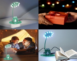 DIY Night Light Soldering Practice Kit with Brightness Adjustable Power Switch, Frog Lamp Soldering Projects for Christmas Present STEM Education Desktop Decoration