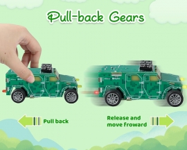 DIY PCB Splicing Truck Kit, Vehicle Model Soldering Project with Pull-Back Gears DIY Kit for Hand-on Learning STEM Education Family Friends Present