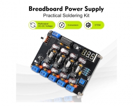 Soldering Practice Kit, LM2596 Universal 1.5V/3.3V/5V/12V Adjustable Voltage Output Power Supply DIY Kits for Electronic Soldering Practice Experiments and Testing