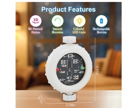 DIY LED Rotating Gyroscope Soldering Practice Kit with Colorful Lights, Rechargeable Fingertip Gyro Soldering Project for STEM Education Stress Relief Birthday Holiday Gift