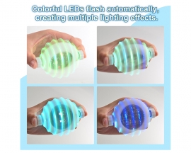 DIY LED Rotating Gyroscope Soldering Practice Kit with Colorful Lights, Rechargeable Fingertip Gyro Soldering Project for STEM Education Stress Relief Birthday Holiday Gift