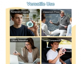 DIY LED Rotating Gyroscope Soldering Practice Kit with Colorful Lights, Rechargeable Fingertip Gyro Soldering Project for STEM Education Stress Relief Birthday Holiday Gift