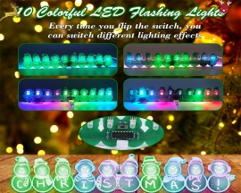LED Musical Christmas Snowman Kit, DIY Snowman Music Box with RGB LED Automatic Flicker Light, Soldering Projects for Xmas Gifts Ideas