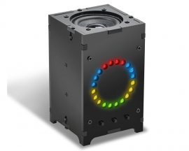 DIY Spectrum Bluetooth-Compatible Speaker Kit, Sound Amplifier Soldering Projects with Colorful LED Flashing Light Ḅḷueṭooṭḥ 5.4 Soldering Practice Kit for School STEM Project Home Desk Decor