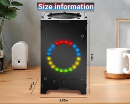 DIY Spectrum Bluetooth-Compatible Speaker Kit, Sound Amplifier Soldering Projects with Colorful LED Flashing Light Ḅḷueṭooṭḥ 5.4 Soldering Practice Kit for School STEM Project Home Desk Decor