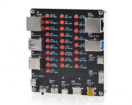 DIY USB Cable Tester Soldering Project Kit,  9-in-1 Universal Electronics USB Cable Checker Ideal for School Home Lab Experiments Gift