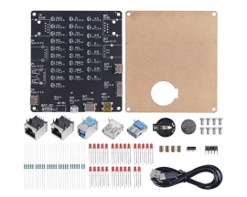 DIY USB Cable Tester Soldering Project Kit,  9-in-1 Universal Electronics USB Cable Checker Ideal for School Home Lab Experiments Gift
