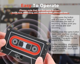 ICStation 10 Minutes Sound Recorder Soldering Practice Kit With LED Flashing Lights Audio Voice Recorder Soldering Kit Educational Electronics STEM Project for DIY Present