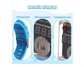 DIY 4-Digit Watch Kit, 10S Automatic Sleep Mode Watch Soldering Practice Kit, Electronic Learning Kit Soldering Project for School College STEM Education